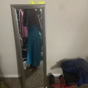 SHEIN Blue Maxi A-Line Dress with Slit